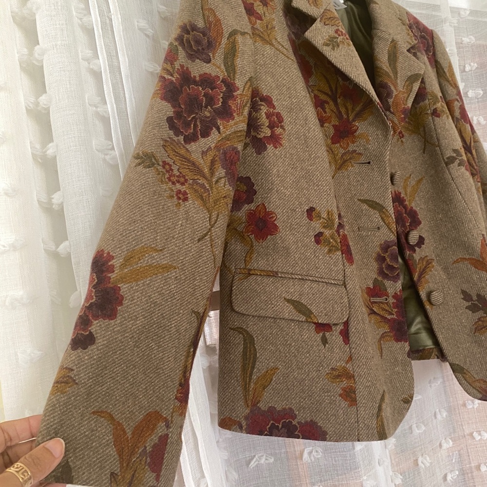 Vintage Pendleton Floral Blazer - image 4